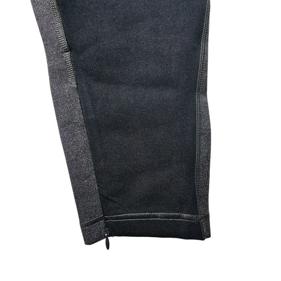 GAP Sculpt Ponte Black Gray Zipper Bottom Thick Contouring Legging, Sz. XL, NWT - Picture 6 of 8